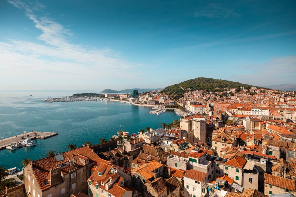 high angle view split dalmatia croatia Large