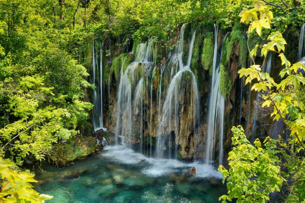 mesmerizing view plitvice lakes national park croatia Large